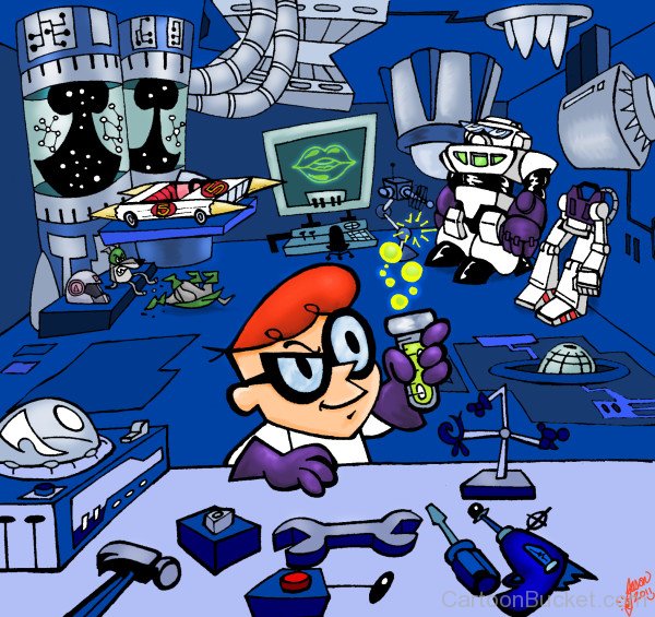 Dexter In His Lab