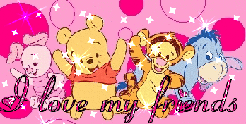 I Love My Friends Pooh Picture