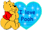 I Love Pooh Glitter