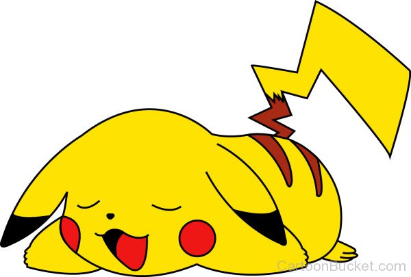 Pikachu Sleeping Picture