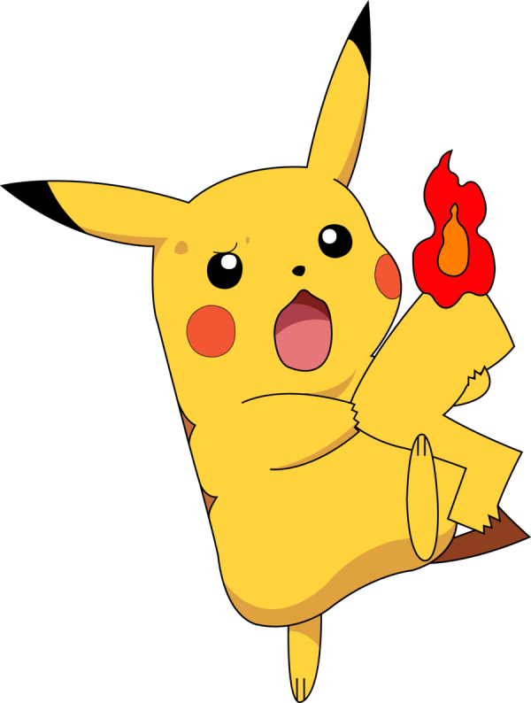 Pikachu With Burning Tail
