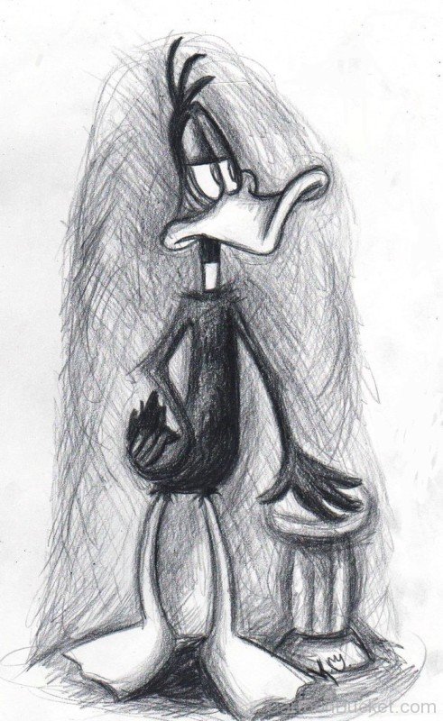 Sad Daffy Duck Sketch