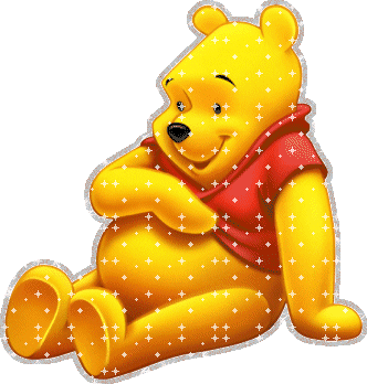 Shining Pooh Glitter Image 