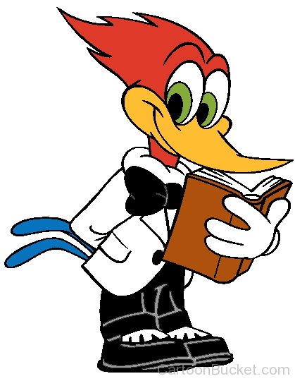 Woody Woodpecker Reading Book