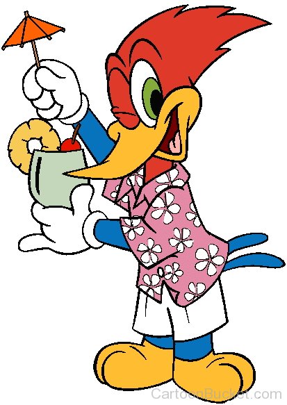 Woody Woodpecker With Juice Cup