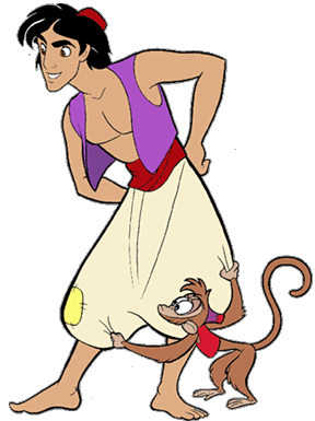 Abu With Aladdin