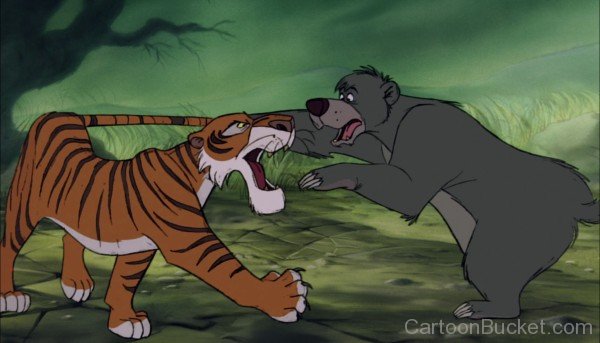 Baloo And Sher Khan Fighting
