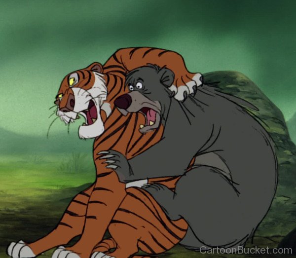 Baloo Fighting With Sher Khan