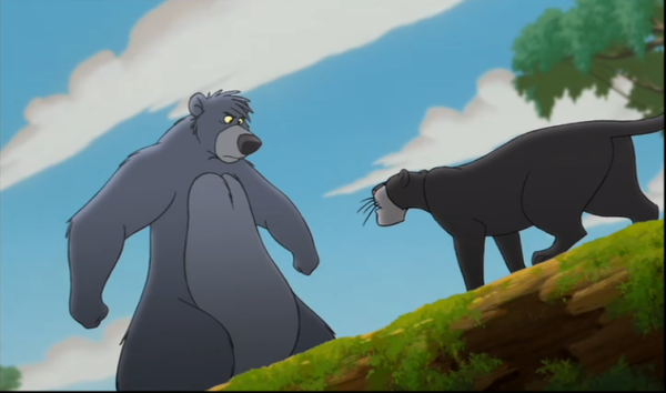 Baloo Looking At Bagheera