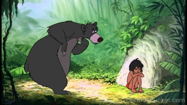 Baloo Looking At Little Mowgli