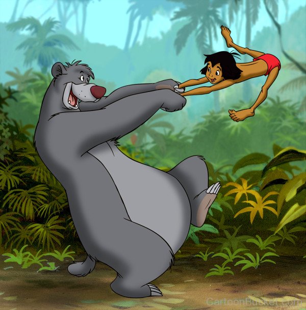 Baloo With Mowgli Image