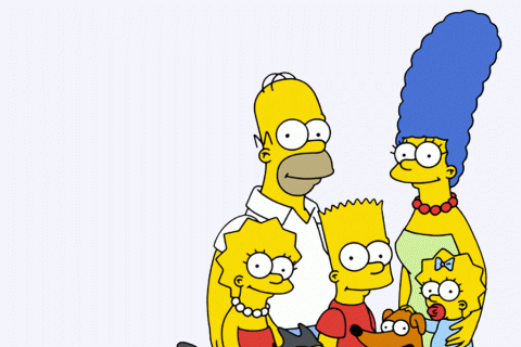 Bart With His Family