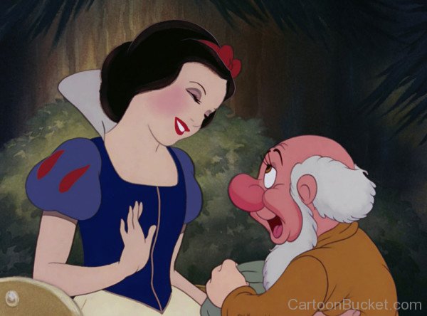 Bashful Talking With Snow White