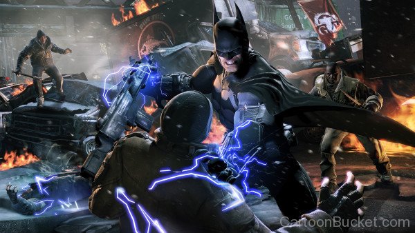 Batman Arkham Origins Fighting Picture