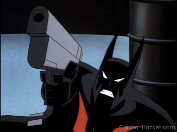 Batman Holding Gun