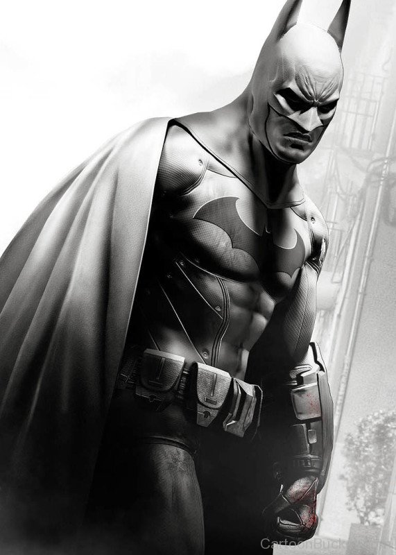 Black And White Picture Of Batman