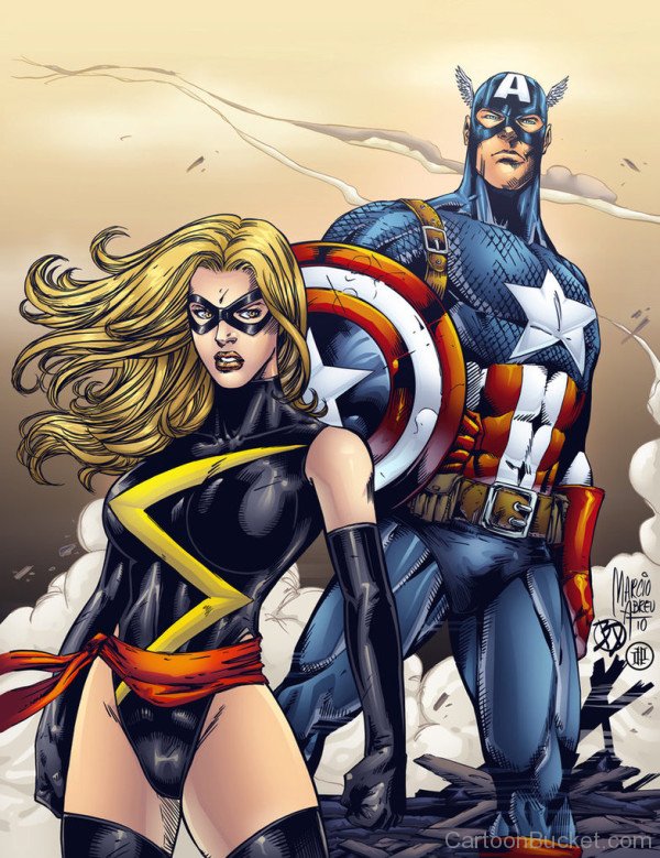 Captain America And MS Marvel