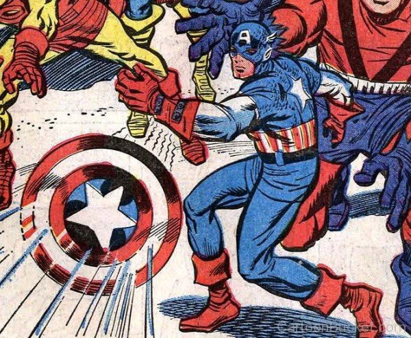 Captain America Giant Comic Photo