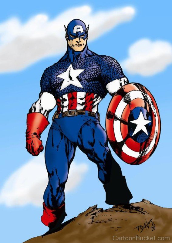 Captain America Giant Comic Picture