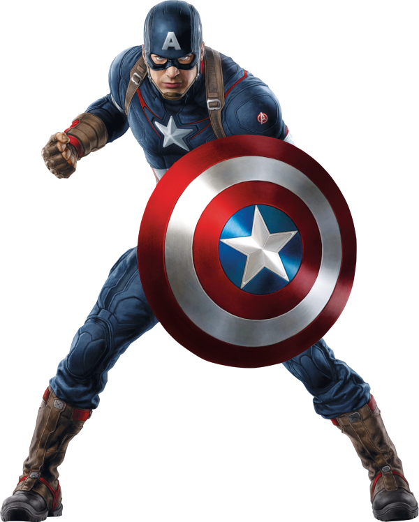 Captain America With His Shield