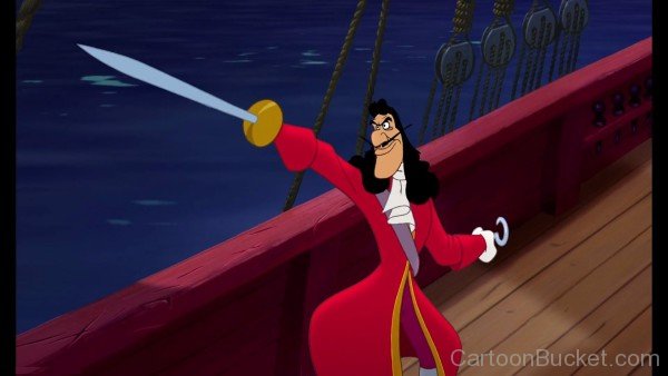 Captain Hook Holding Sword