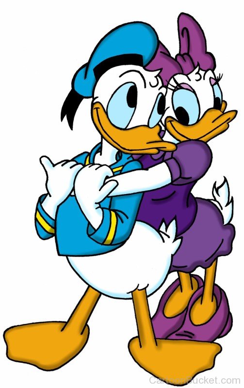 Daisy Hugs Donald From Back