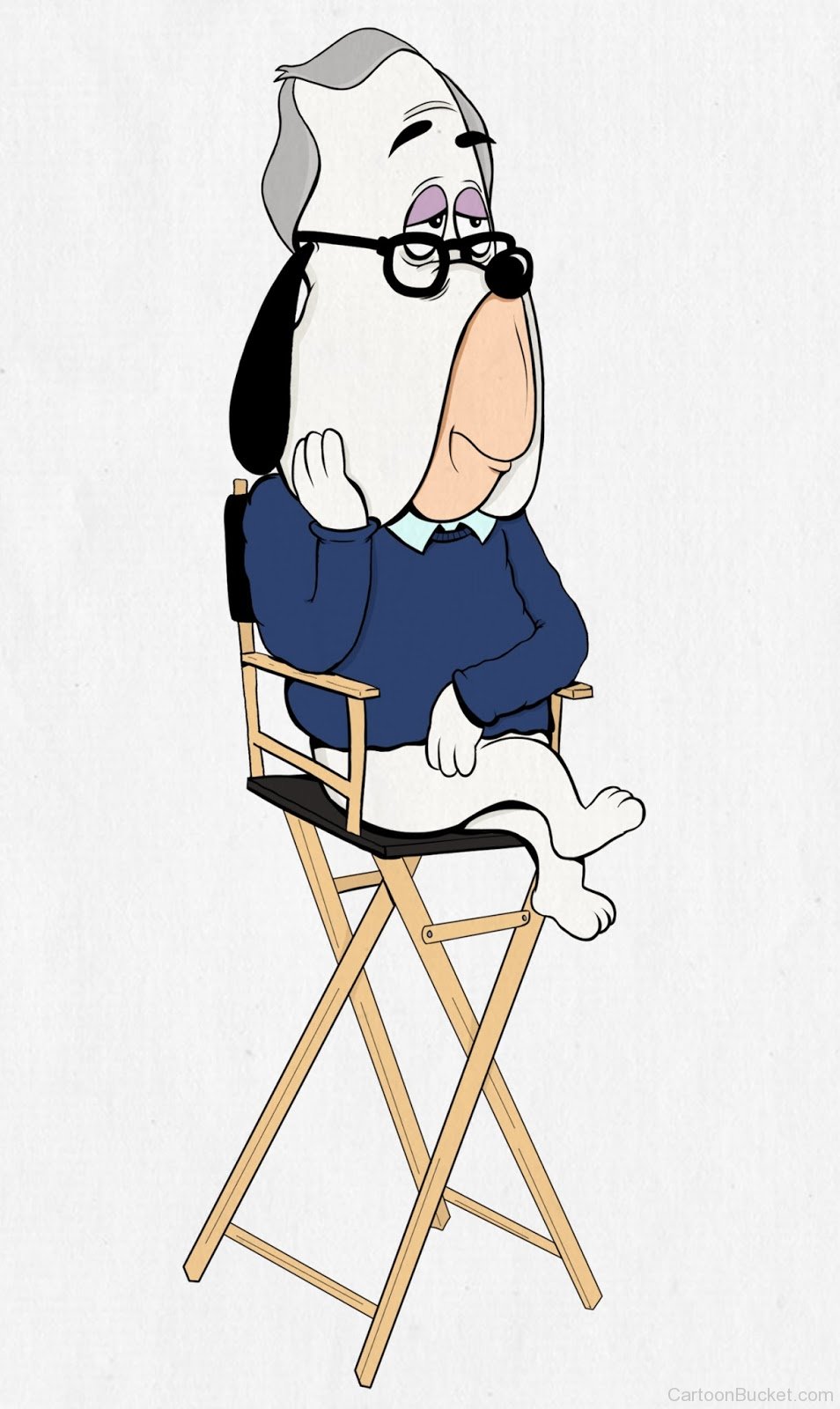 Droopy Dog Sitting On Chair