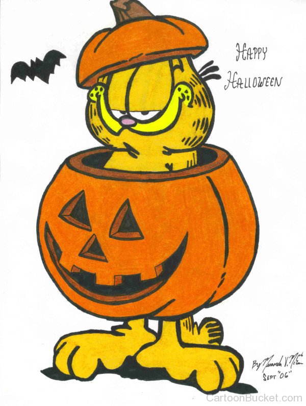 Garfield Celebrating Halloween