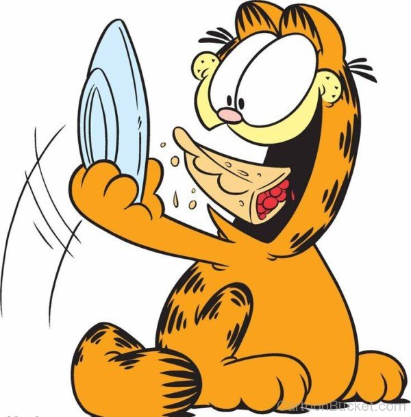 Garfield Eating Food