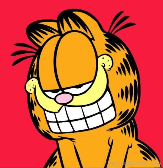 Garfield Showing His Teeth