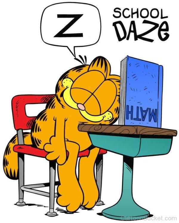 Garfield Sleeping On Chair