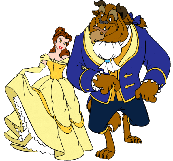 Glamorous Princess Belle With Beast
