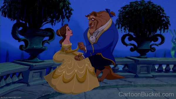 Gorgeous Princess Belle With Beast