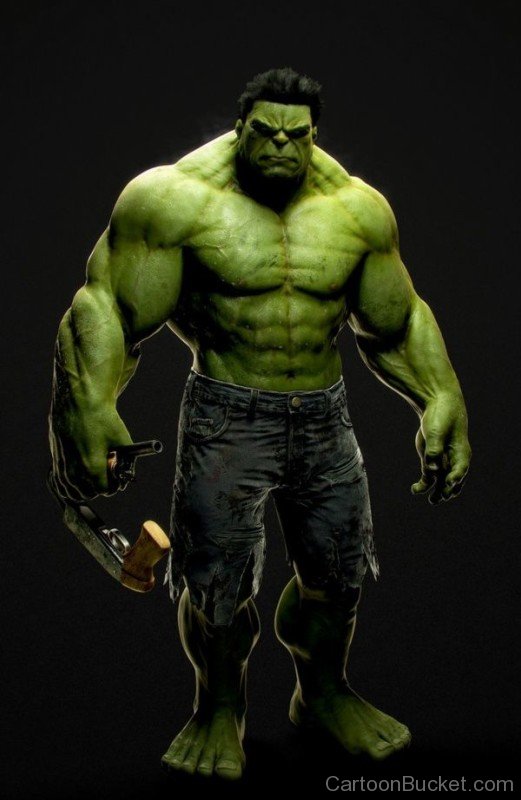 Hulk Holding Gun
