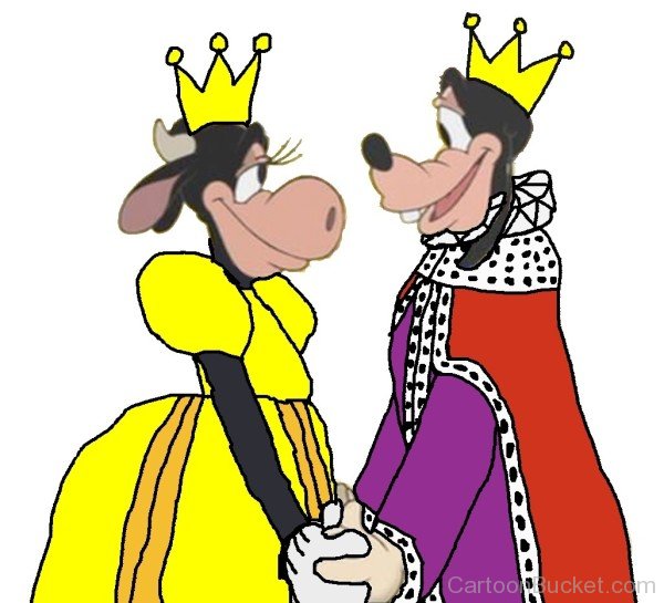 King Goofy And Queen Clarabelle
