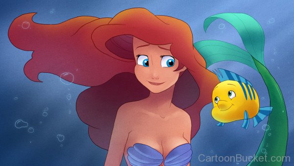 Photo Of Flounder And Princess Ariel