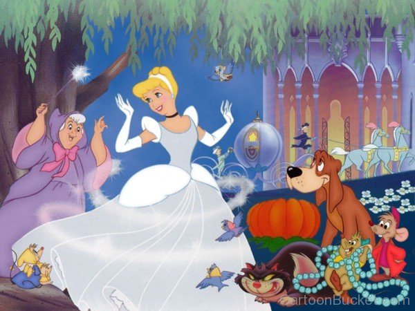 Photo Of Princess Cinderella And Fairy Godmother