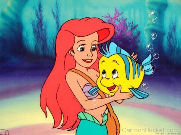 Picture Of Flounder And Ariel