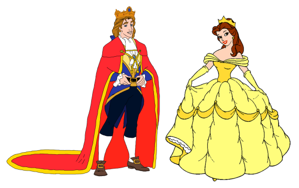 Prince Adam With Princess Belle