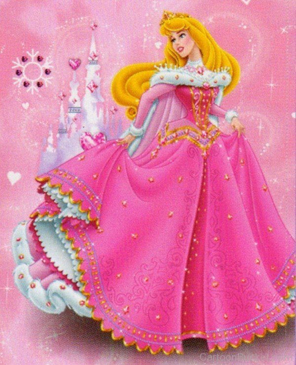 Princess Aurora Looking Beautiful In Pink Dress
