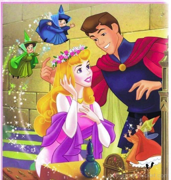 Princess Aurora With Prince Phillip