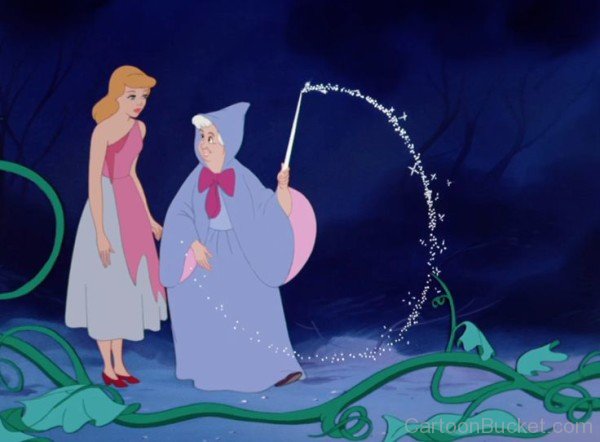 Princess Cinderella And Fairy Godmother Photo