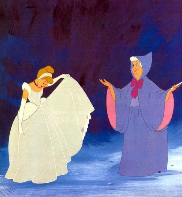 Princess Cinderella Greets Fairy Godmother