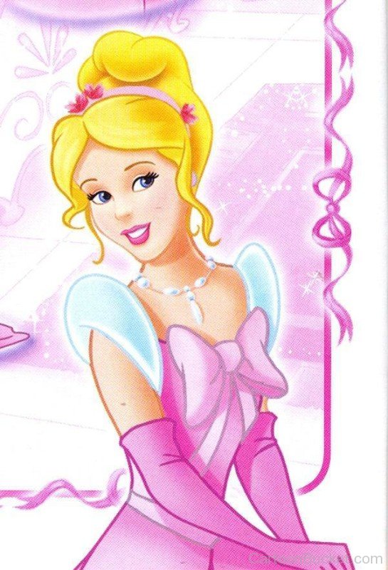 Princess Cinderella Looking Adorable In Pink Dress