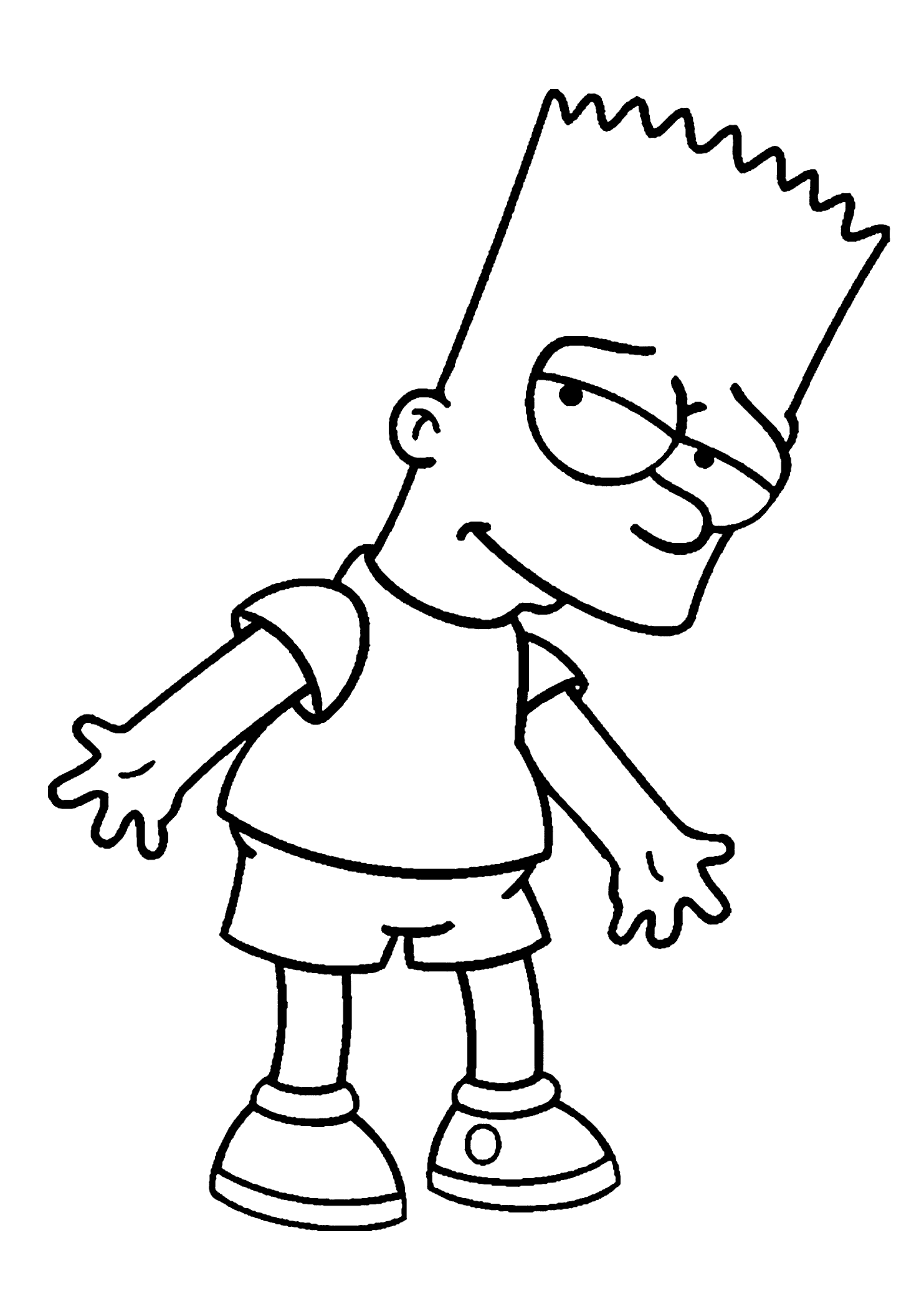 Bart Simpson Sketching Guide