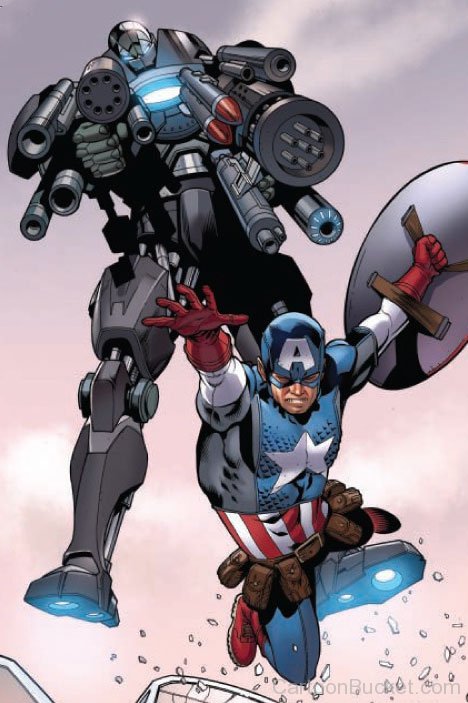 War Machine And Captain America