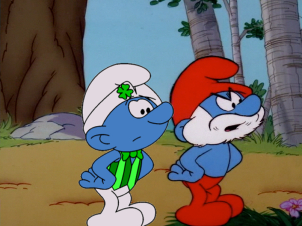 Angry Papa Smurf With Tapper