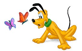 Animated Picture Of Pluto And Butterflies
