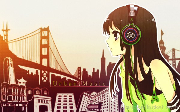 Anime Listening To Urban Music