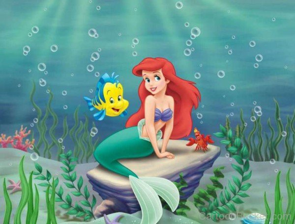 Ariel With Sebastian And Flounder